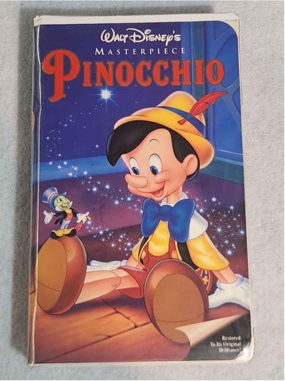 Set of 3Vintage Walt Disney VHS Tapes The Fox and the Hound, Pinocchio, Aladdin - Picture 8 of 10